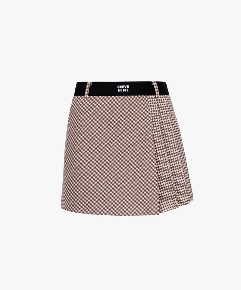 CREVE NINE: Mix Match Banding Skirt - Camel