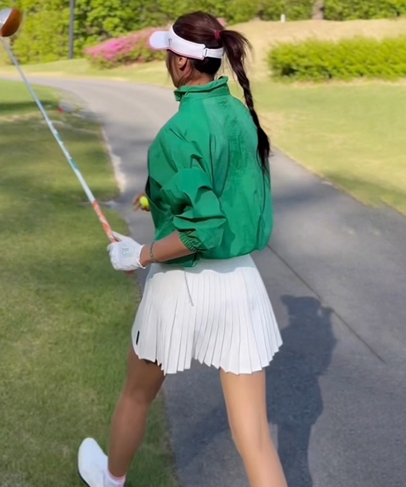 CHUCUCHU Slit Back Pleated Skirt - 3 Colors