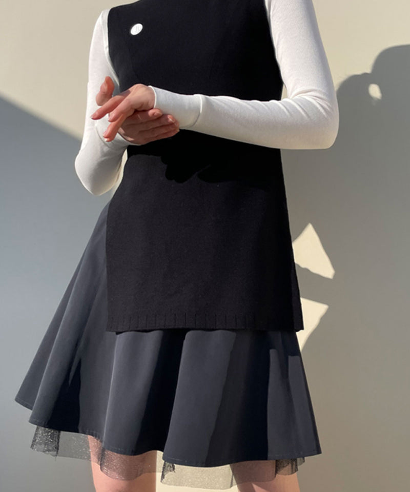 Anell Golf Saffle Skirt - Black
