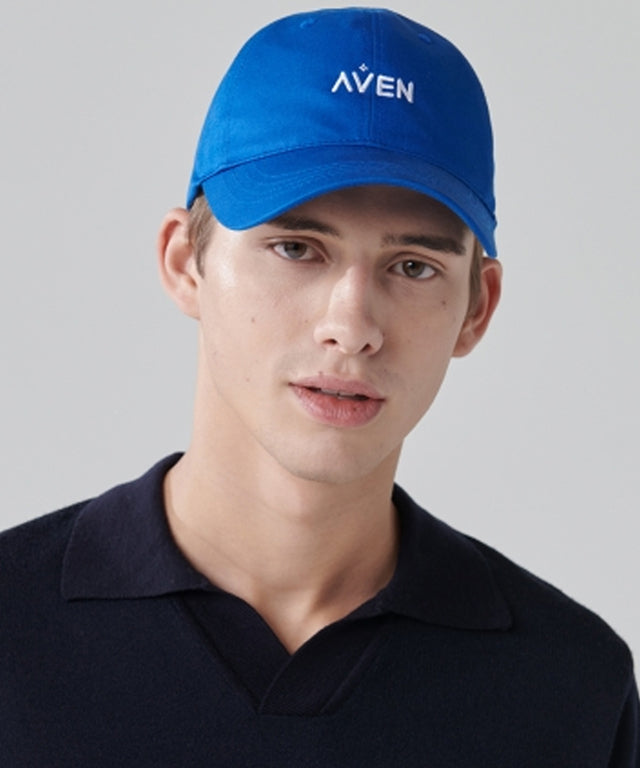 AVEN Small Logo Embroidered Ball Cap - Blue