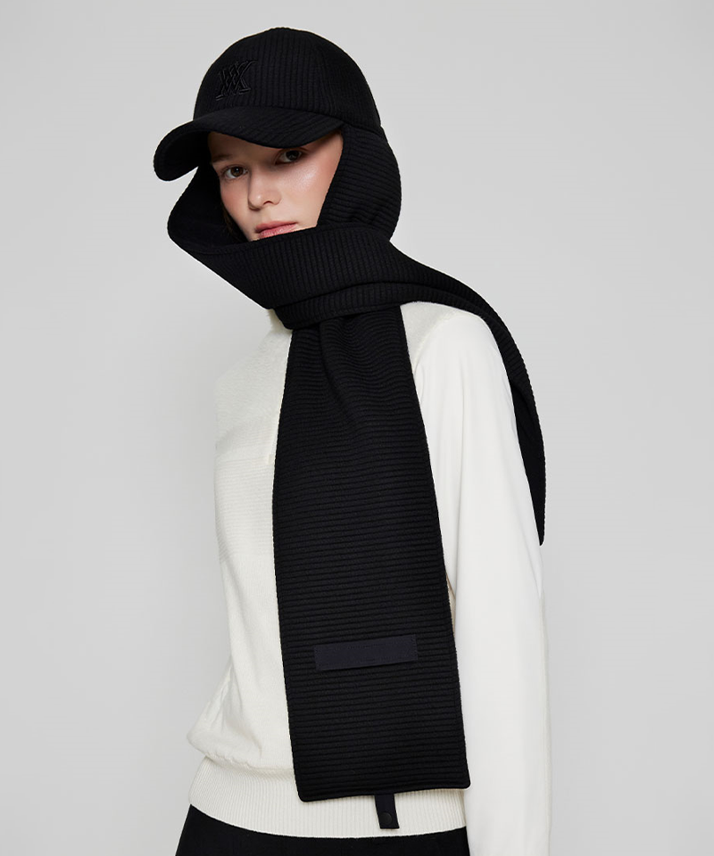 Unisex Muffler Cap - Black