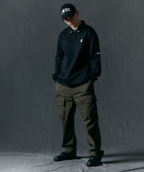 Jamie West Fatigue Cargo Stretch Pants - Khaki