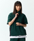 Jamie West Half Zip-up Ventilation Stand Collar P-Shirts - Green