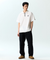 Jamie West Nylon Half Zip-up Ventilation P-Shirts - White