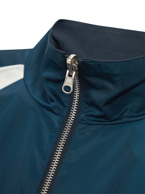 Jamie West Reversible Highneck Souvenir Jacket - Blue