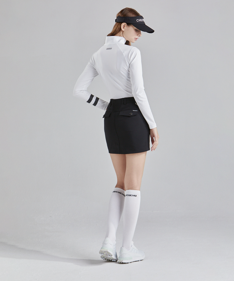 Slim Line Half Zip-Up T-Shirt - 2 Colors