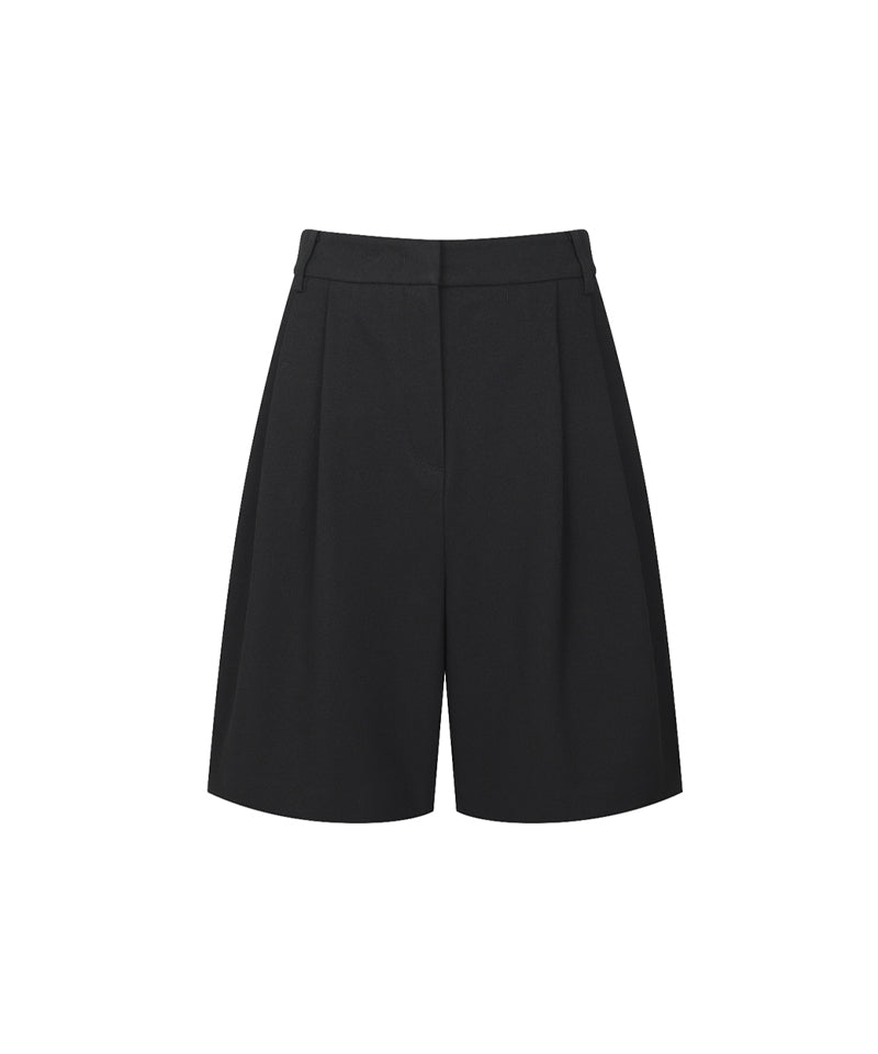 Monday Flow Relaxed Knee Length Shorts - Black