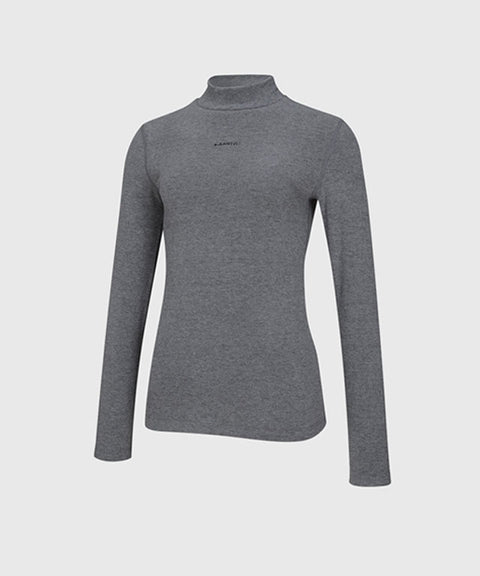 KANDINI Warm High-neck T-Shirt - Gray