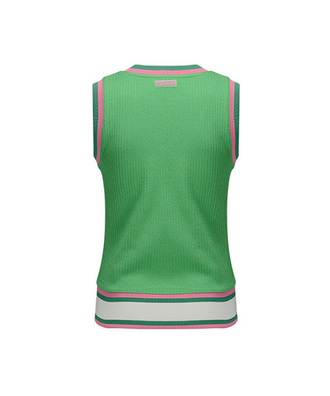 CHUCUCHU Stripe Vest - Green