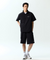 Jamie West Half Zip-up Ventilation Stand Collar P-Shirts - Black