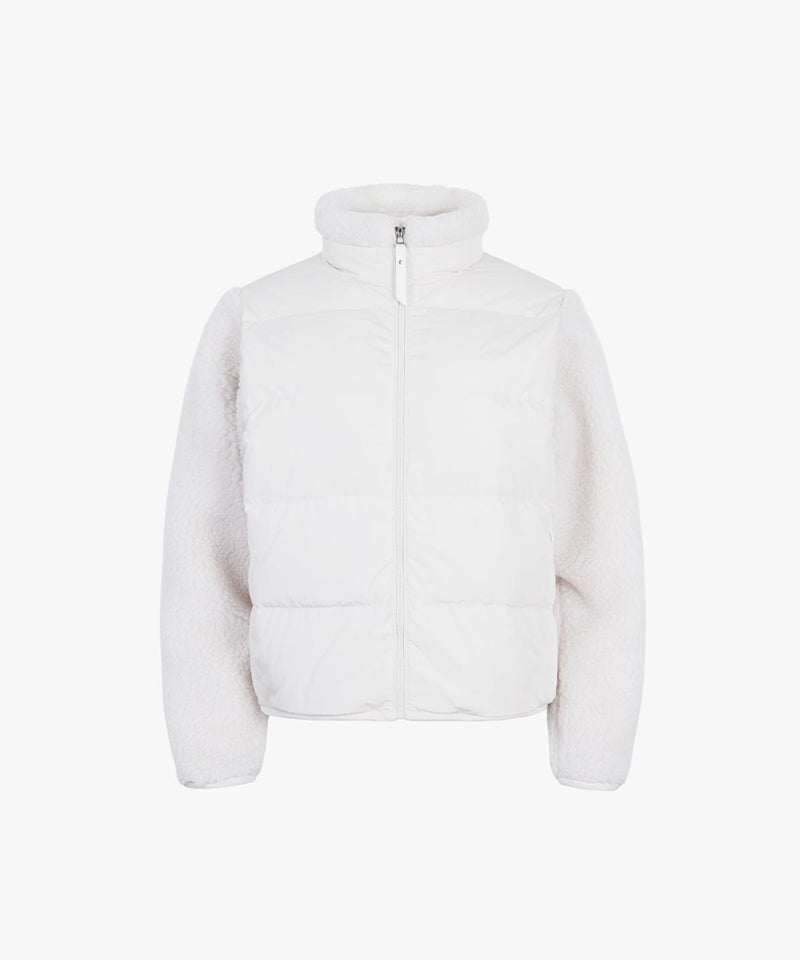 CREVE NINE: Buckle Mix Goose Jumper - Ivory