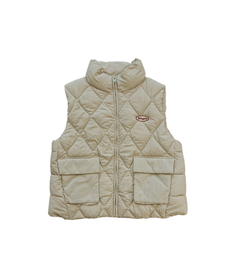 MAGIA Down Padding Vest - Dark Beige