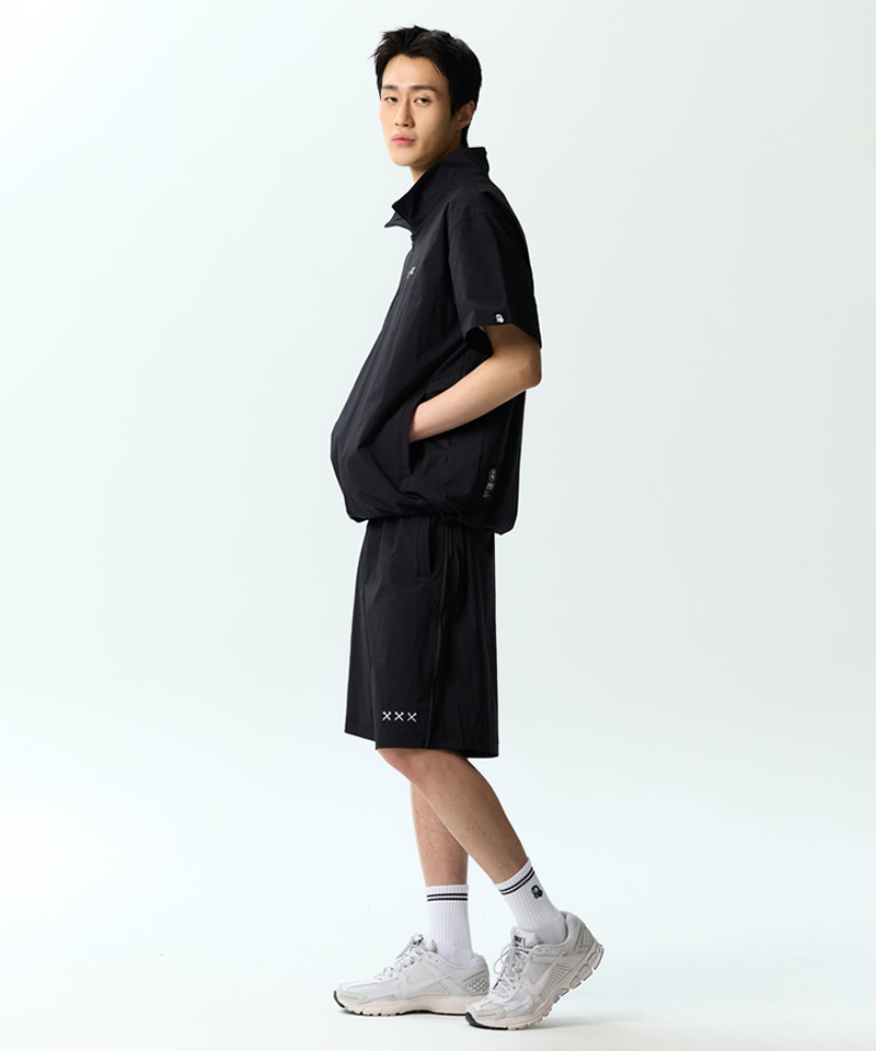 Jamie West Side Ventilation Zip-Up Shorts - Black Jamie West Side Ventilation Zip-Up Shorts - Black