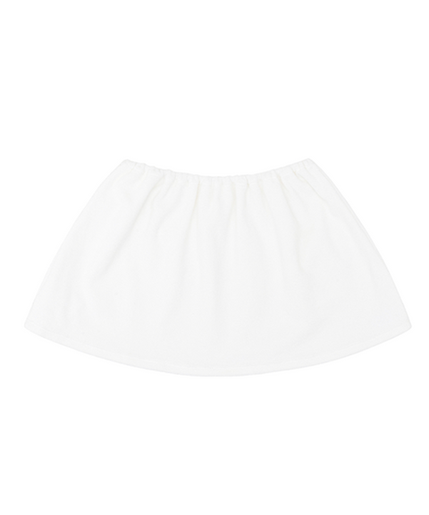 PIV'VEE Terry Cover Up Skirt - Cloud White