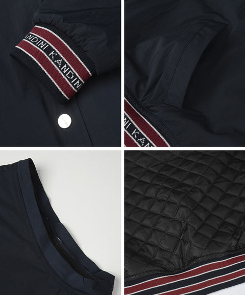 KANDINI Detachable Padded Jumper - Navy