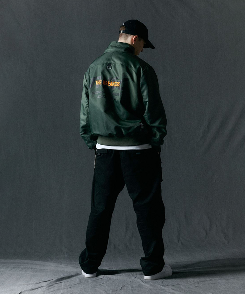 Jamie West Stand Collar Windbreaker - Green
