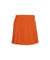 CREVE NINE: Color Combination Swing Pleated Skirt - Orange