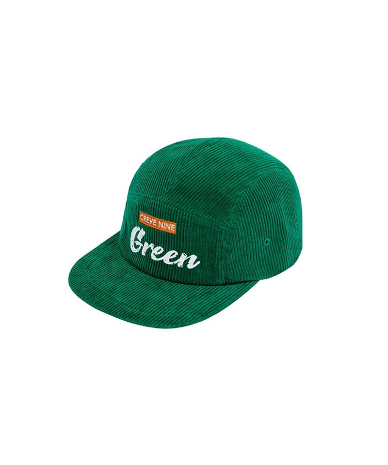 CREVE NINE: Corduroy Camp Cap - Green