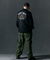 Jamie West Lettering Quilted Detachable Jumper - Black