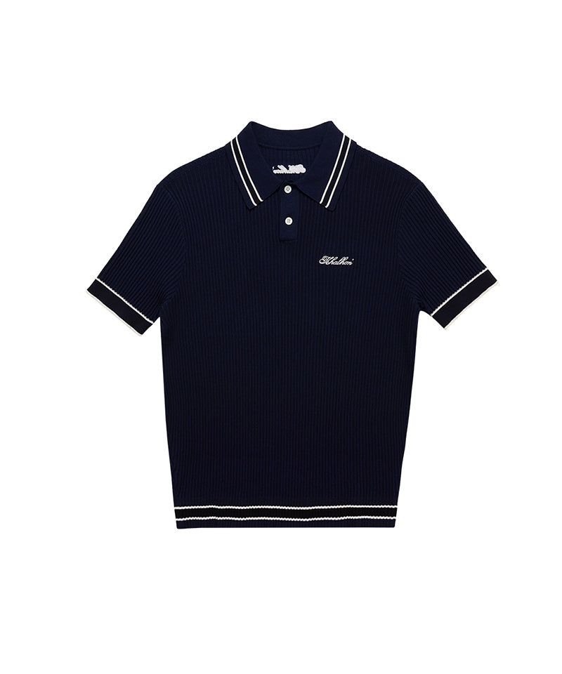 Men's Varsity Tipped Rib Polo