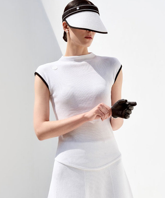 Anell Golf Coolness Cool Knit Top - White
