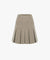 FAIRLIAR Two-Pocket Pleated Brushed Skirt - Beige