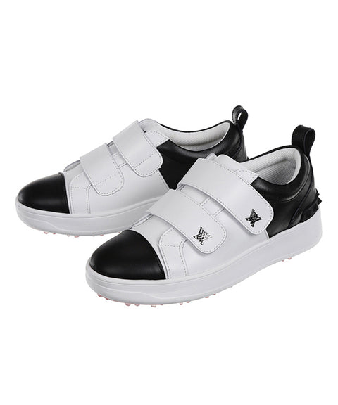 [Warehouse Sale] ANEW Golf: Women's Color Block Double Velcro Sneakers - Black