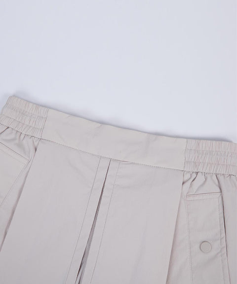 CREVE NINE: Pocket Point Banding Skirt - Cream