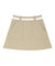 AVEN Out-Pocket Pleated Skirt - Beige