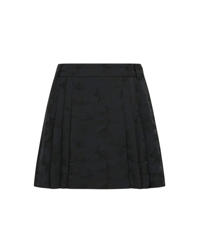 Amazing Cre Women's SP3 Pixel Camo Jacquard Pleated Culottes - Black
