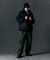 Jamie West Lettering Quilted Detachable Jumper - Black