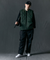 Jamie West Lettering Quilted Detachable Jumper - Green