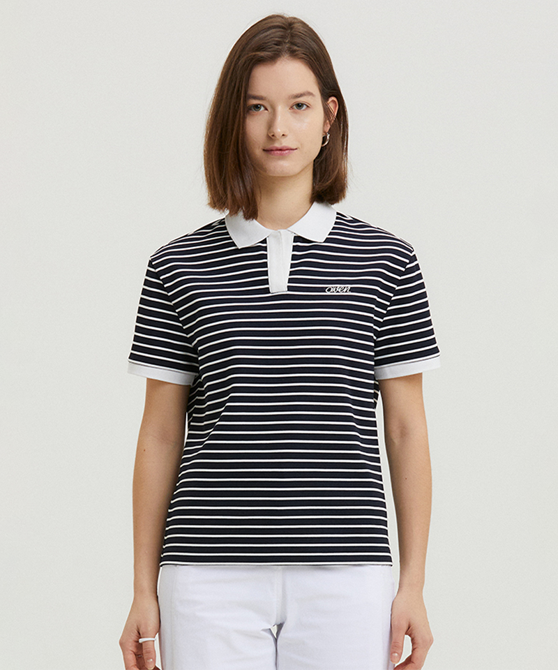 AVEN Soft Cool Polo Sky - Navy