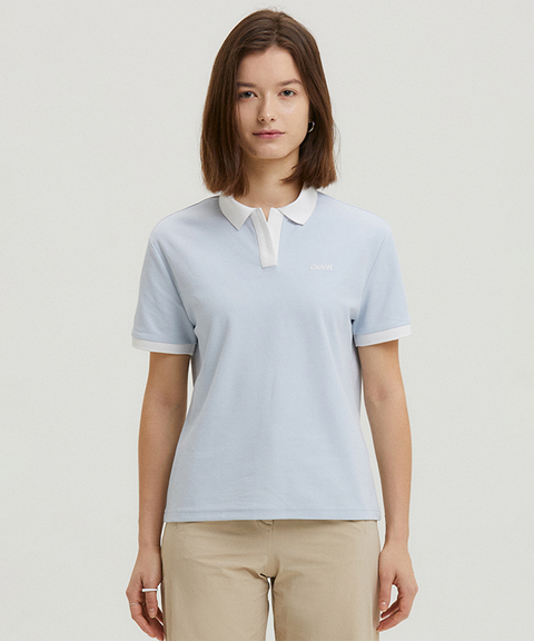 AVEN Soft Cool Polo Sky - Blue