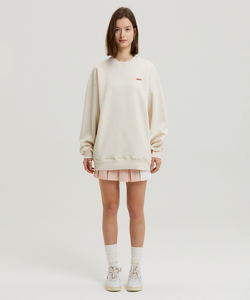 AVEN Stretch Pure Pleated Color Block Skirt - Pink