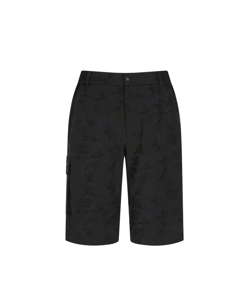 Amazing Cre Men's AM1 Pixel Camo Jacquard Short Pants - Black