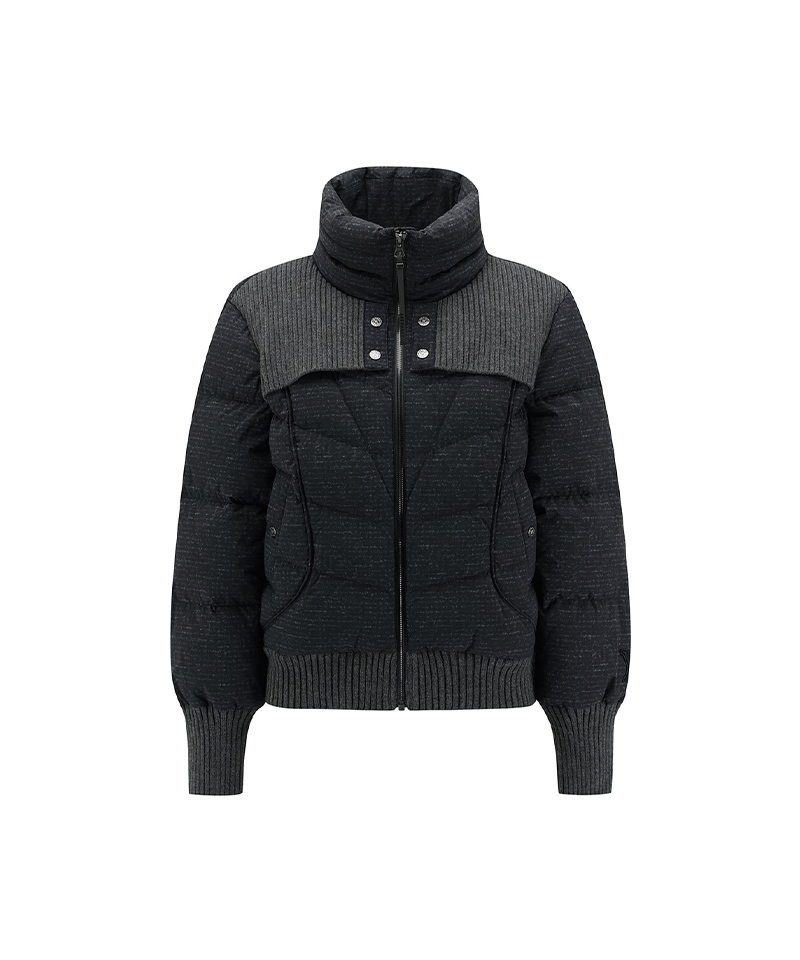 Women's WI High Neck Down Jacket - Dark Grey