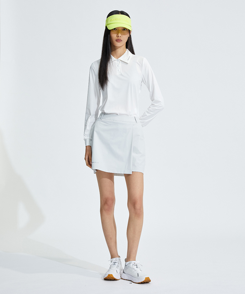 [Warehouse Sale] Monday Flow Aero Cool Long Sleeve Top - White