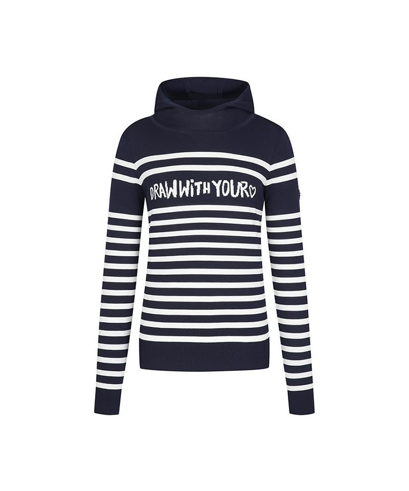 Castelbajac Women's Striped Sweater - Navy