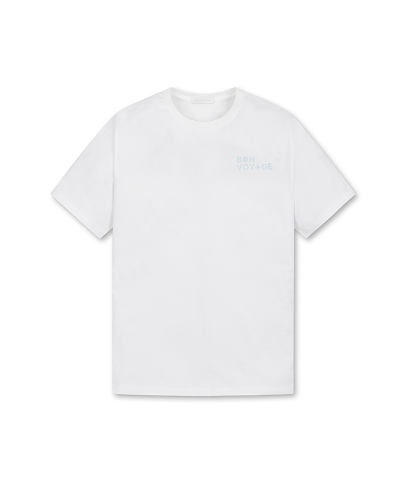 PIV'VEE Bon Voyage T-shirt - Cloud White