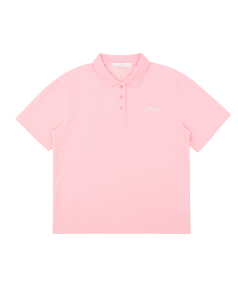 PIV'VEE Club Terry PK Shirt - Bubble Pink