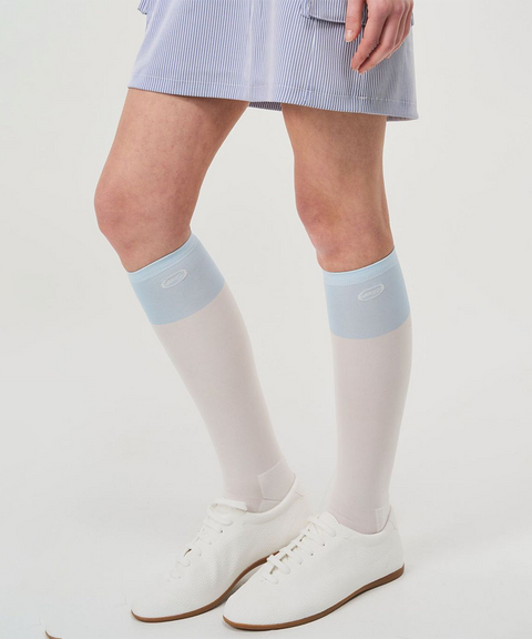 POSHERD Color Block PS Cool Knit Socks - Light Blue