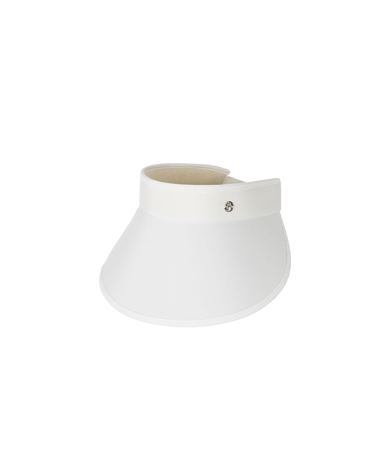 POSHERD Essential Wide Sun Visor - White (UV Coated Film Plate)