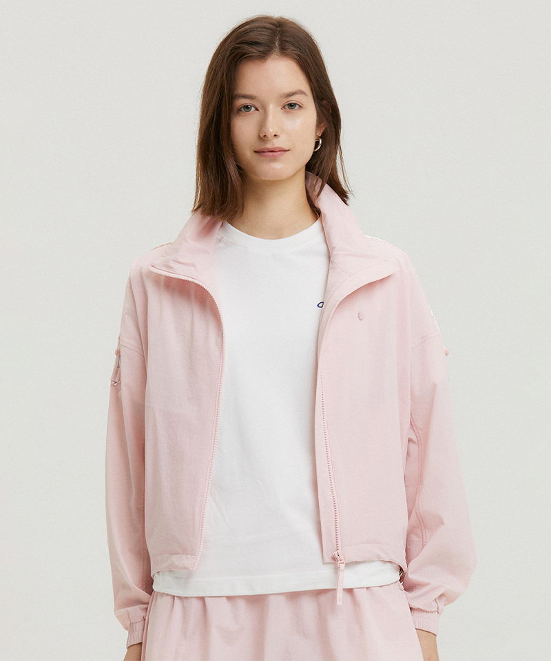 AVEN Flor High Neck Windbreaker - Pink
