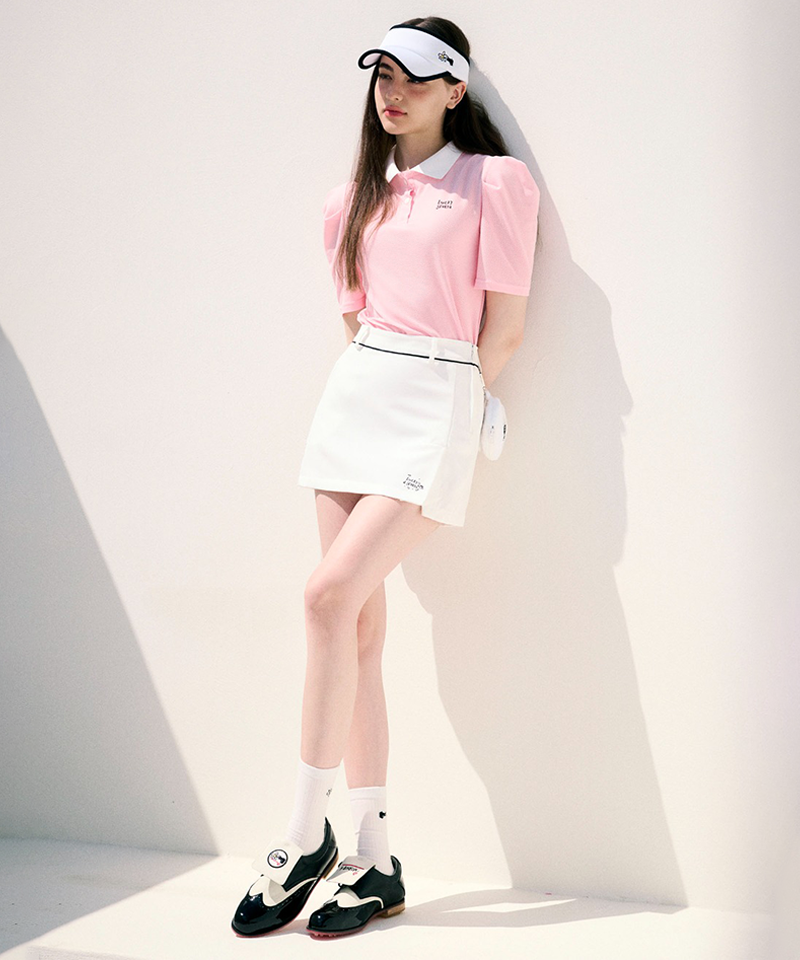 KANDINI H-Line Mini Skirt - White