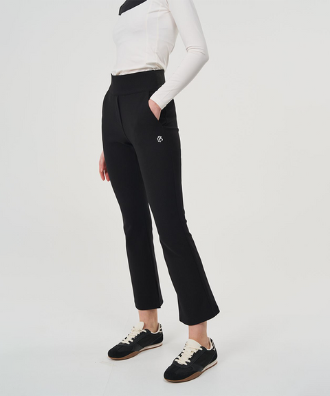 POSHERD High Stretch Magic Banding Bootcut Pants - Black