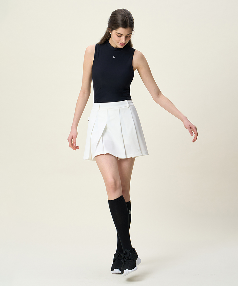 FORDI Innercap Mockneck Sleeveless T-shirt - Black