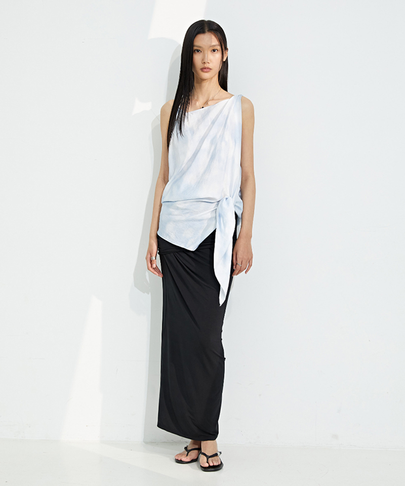 Monday Flow Jersey Fluid Skirt - Black