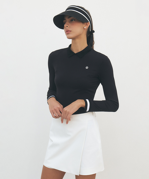 [Warehouse Sale] FORDI Kara Golji Long Sleeve T-Shirt - Black