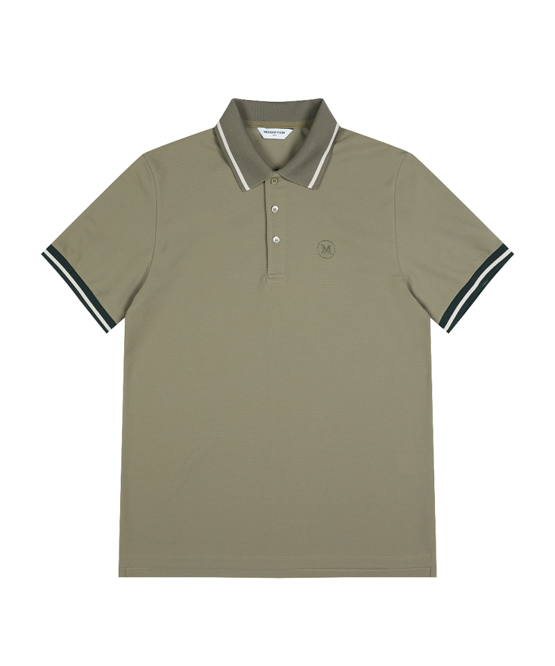 Monday Flow Men's Pique Top - Khaki